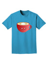 Cute Christmas Drink Eggnog Adult Dark T-Shirt-Mens T-Shirt-TooLoud-Turquoise-Small-Davson Sales