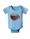 Cute Christmas Drink Eggnog Baby Romper Bodysuit-Baby Romper-TooLoud-Light-Blue-06-Months-Davson Sales