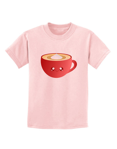 Cute Christmas Drink Eggnog Childrens T-Shirt-Childrens T-Shirt-TooLoud-PalePink-X-Small-Davson Sales