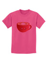 Cute Christmas Drink Eggnog Childrens T-Shirt-Childrens T-Shirt-TooLoud-Sangria-X-Small-Davson Sales