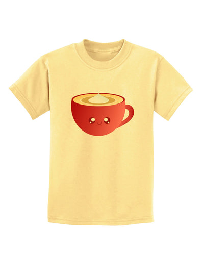 Cute Christmas Drink Eggnog Childrens T-Shirt-Childrens T-Shirt-TooLoud-Daffodil-Yellow-X-Small-Davson Sales