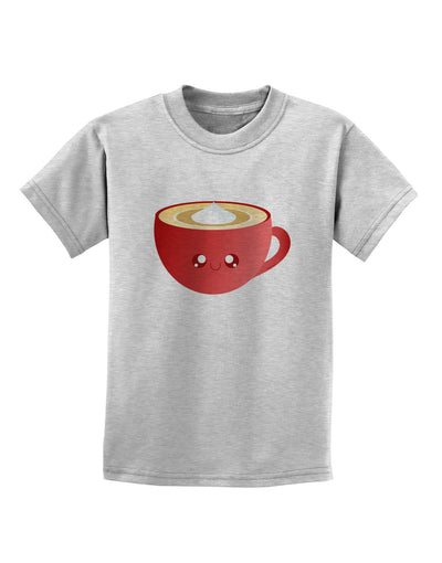 Cute Christmas Drink Eggnog Childrens T-Shirt-Childrens T-Shirt-TooLoud-AshGray-X-Small-Davson Sales