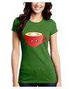 Cute Christmas Drink Eggnog Juniors Crew Dark T-Shirt-T-Shirts Juniors Tops-TooLoud-Kiwi-Green-Juniors Fitted Small-Davson Sales