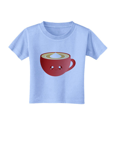 Cute Christmas Drink Eggnog Toddler T-Shirt-Toddler T-Shirt-TooLoud-Aquatic-Blue-2T-Davson Sales