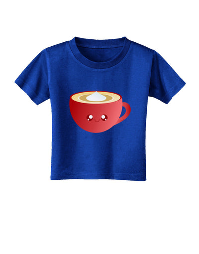 Cute Christmas Drink Eggnog Toddler T-Shirt Dark-Toddler T-Shirt-TooLoud-Red-2T-Davson Sales