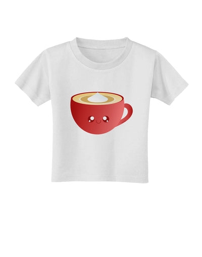 Cute Christmas Drink Eggnog Toddler T-Shirt-Toddler T-Shirt-TooLoud-White-2T-Davson Sales