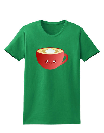 Cute Christmas Drink Eggnog Womens Dark T-Shirt-TooLoud-Kelly-Green-X-Small-Davson Sales