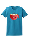 Cute Christmas Drink Eggnog Womens Dark T-Shirt-TooLoud-Turquoise-X-Small-Davson Sales