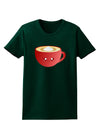 Cute Christmas Drink Eggnog Womens Dark T-Shirt-TooLoud-Forest-Green-Small-Davson Sales