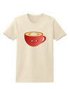 Cute Christmas Drink Eggnog Womens T-Shirt-Womens T-Shirt-TooLoud-Natural-X-Small-Davson Sales