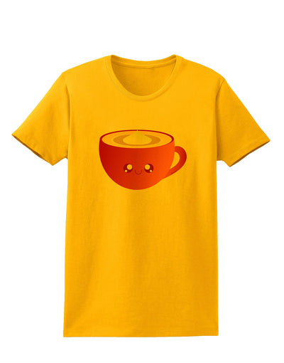 Cute Christmas Drink Eggnog Womens T-Shirt-Womens T-Shirt-TooLoud-Gold-X-Small-Davson Sales