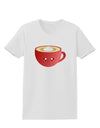 Cute Christmas Drink Eggnog Womens T-Shirt-Womens T-Shirt-TooLoud-White-X-Small-Davson Sales