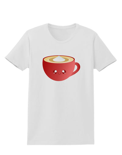 Cute Christmas Drink Eggnog Womens T-Shirt-Womens T-Shirt-TooLoud-White-X-Small-Davson Sales