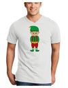 Cute Christmas Elf Boy Adult V-Neck T-shirt-Mens V-Neck T-Shirt-TooLoud-White-Small-Davson Sales