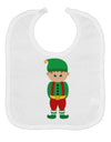 Cute Christmas Elf Boy Baby Bib