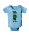 Cute Christmas Elf Boy Baby Romper Bodysuit-Baby Romper-TooLoud-Light-Blue-06-Months-Davson Sales