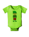 Cute Christmas Elf Boy Baby Romper Bodysuit-Baby Romper-TooLoud-Lime-Green-06-Months-Davson Sales