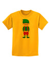 Cute Christmas Elf Boy Childrens T-Shirt-Childrens T-Shirt-TooLoud-Gold-X-Small-Davson Sales