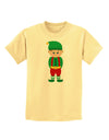 Cute Christmas Elf Boy Childrens T-Shirt-Childrens T-Shirt-TooLoud-Daffodil-Yellow-X-Small-Davson Sales