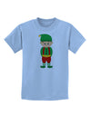 Cute Christmas Elf Boy Childrens T-Shirt-Childrens T-Shirt-TooLoud-Light-Blue-X-Small-Davson Sales