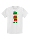 Cute Christmas Elf Boy Childrens T-Shirt-Childrens T-Shirt-TooLoud-White-X-Small-Davson Sales