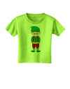 Cute Christmas Elf Boy Toddler T-Shirt-Toddler T-Shirt-TooLoud-Lime-Green-2T-Davson Sales