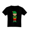 Cute Christmas Elf Boy Toddler T-Shirt Dark-Toddler T-Shirt-TooLoud-Black-2T-Davson Sales