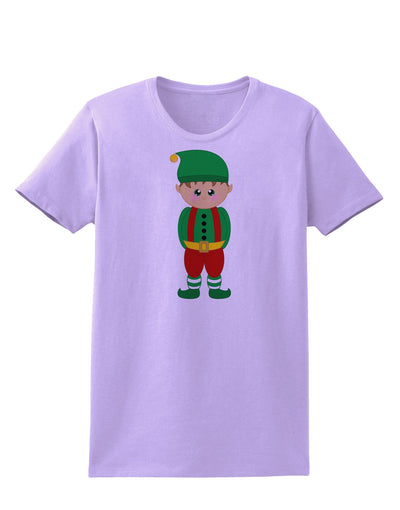 Cute Christmas Elf Boy Womens T-Shirt-Womens T-Shirt-TooLoud-Lavender-X-Small-Davson Sales