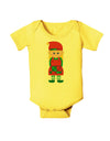 Cute Christmas Elf Girl Baby Romper Bodysuit-Baby Romper-TooLoud-Yellow-06-Months-Davson Sales