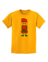 Cute Christmas Elf Girl Childrens T-Shirt-Childrens T-Shirt-TooLoud-Gold-X-Small-Davson Sales