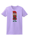 Cute Christmas Elf Girl Womens T-Shirt-Womens T-Shirt-TooLoud-Lavender-X-Small-Davson Sales