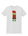 Cute Christmas Elf Girl Womens T-Shirt-Womens T-Shirt-TooLoud-White-X-Small-Davson Sales