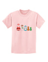 Cute Christmas Matryoshka Nesting Dolls Childrens T-Shirt-Childrens T-Shirt-TooLoud-PalePink-X-Small-Davson Sales