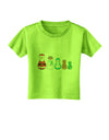 Cute Christmas Matryoshka Nesting Dolls Toddler T-Shirt-Toddler T-Shirt-TooLoud-Lime-Green-2T-Davson Sales