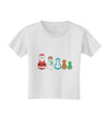 Cute Christmas Matryoshka Nesting Dolls Toddler T-Shirt-Toddler T-Shirt-TooLoud-White-2T-Davson Sales