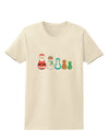 Cute Christmas Matryoshka Nesting Dolls Womens T-Shirt-Womens T-Shirt-TooLoud-Natural-X-Small-Davson Sales