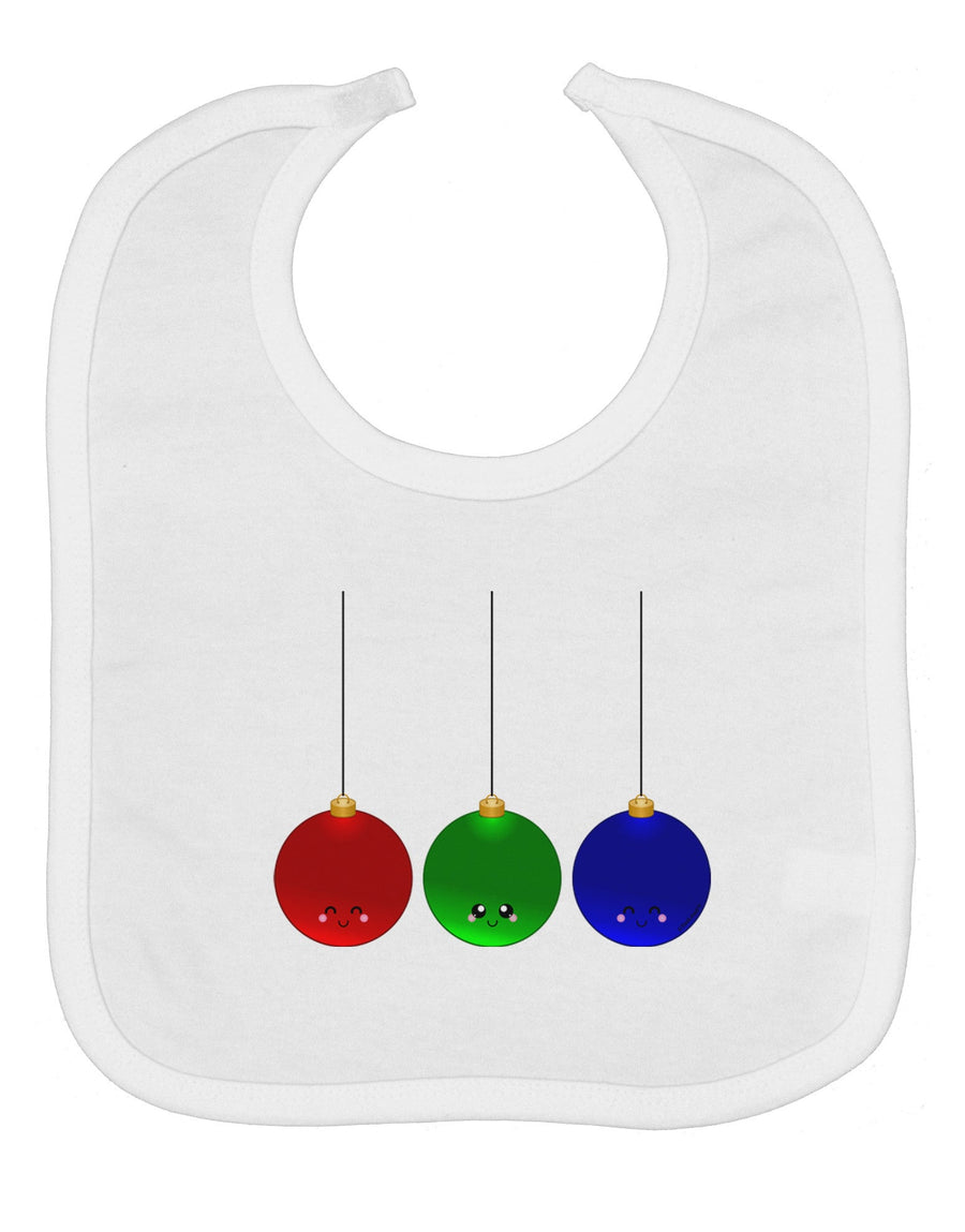 Cute Christmas Ornaments Baby Bib