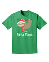 Cute Christmas Sloth - Santa Claws Adult Dark T-Shirt by TooLoud-Mens T-Shirt-TooLoud-Kelly-Green-Small-Davson Sales
