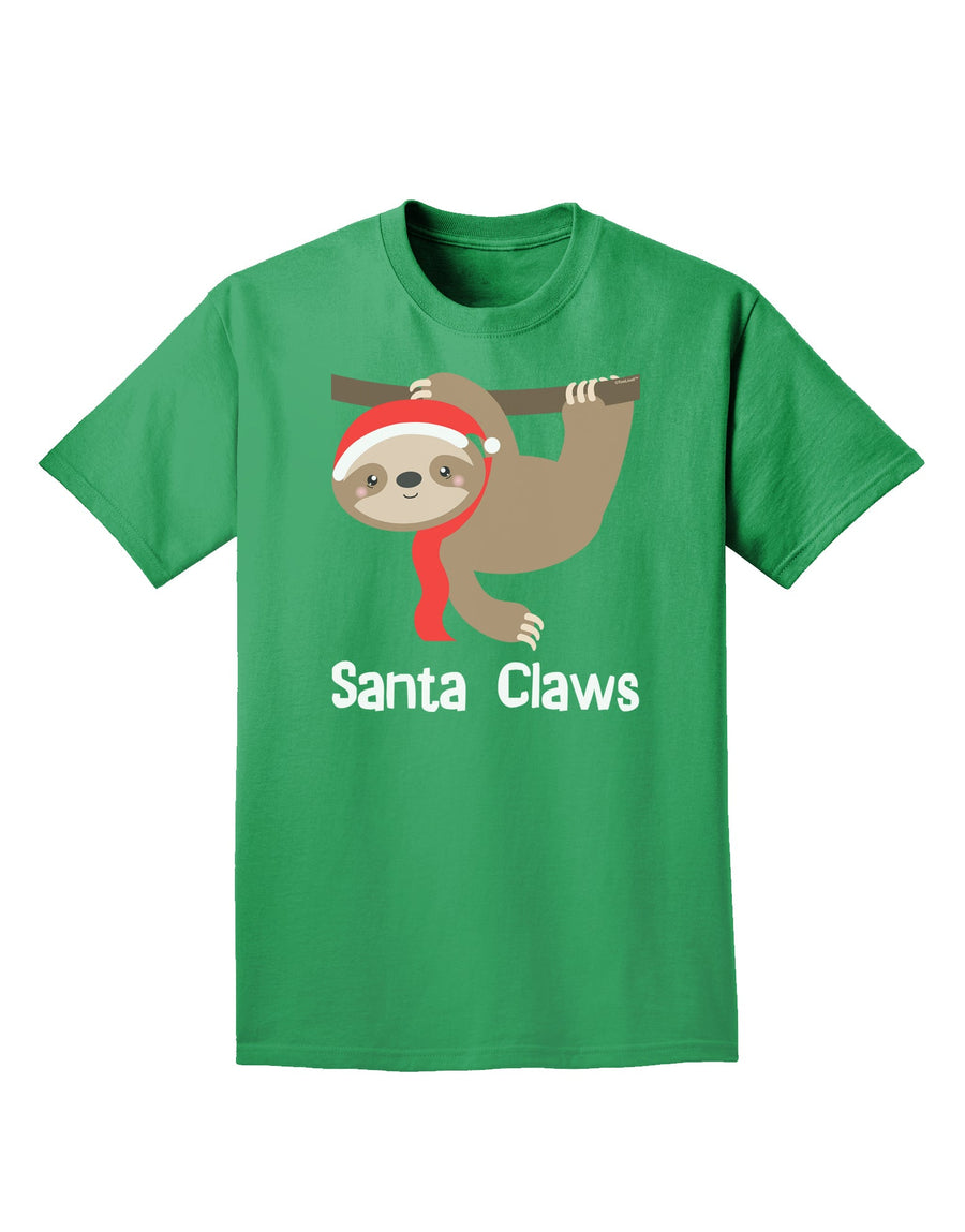 Cute Christmas Sloth - Santa Claws Adult Dark T-Shirt by TooLoud-Mens T-Shirt-TooLoud-Purple-Small-Davson Sales