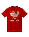 Cute Christmas Sloth - Santa Claws Adult Dark T-Shirt by TooLoud-Mens T-Shirt-TooLoud-Red-Small-Davson Sales
