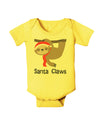 Cute Christmas Sloth - Santa Claws Baby Romper Bodysuit by TooLoud-Baby Romper-TooLoud-Yellow-06-Months-Davson Sales