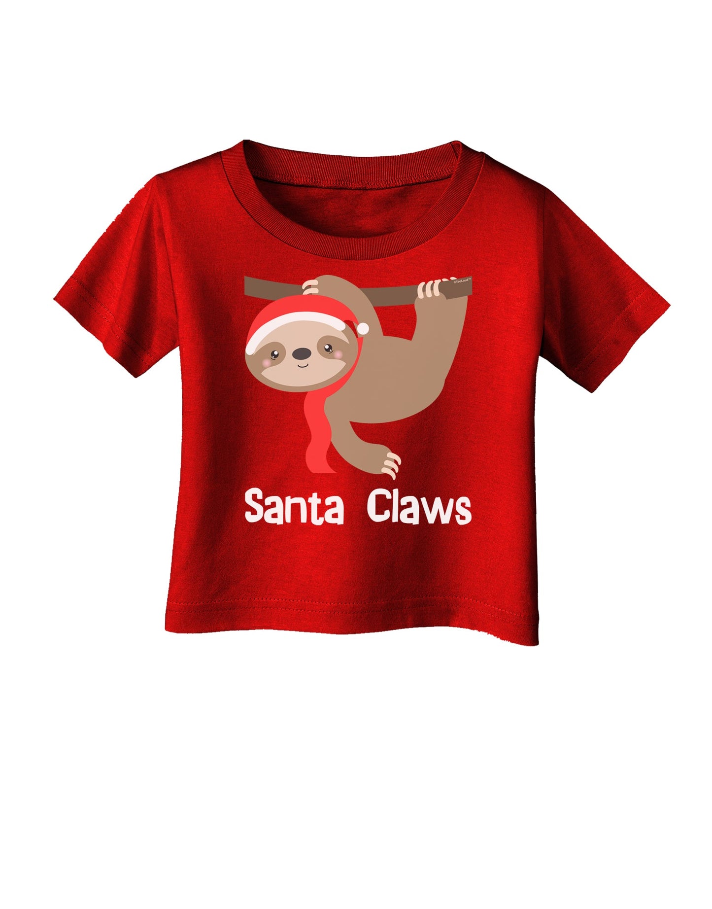 Cute Christmas Sloth - Santa Claws Infant T-Shirt Dark by TooLoud-Infant T-Shirt-TooLoud-Clover-Green-06-Months-Davson Sales