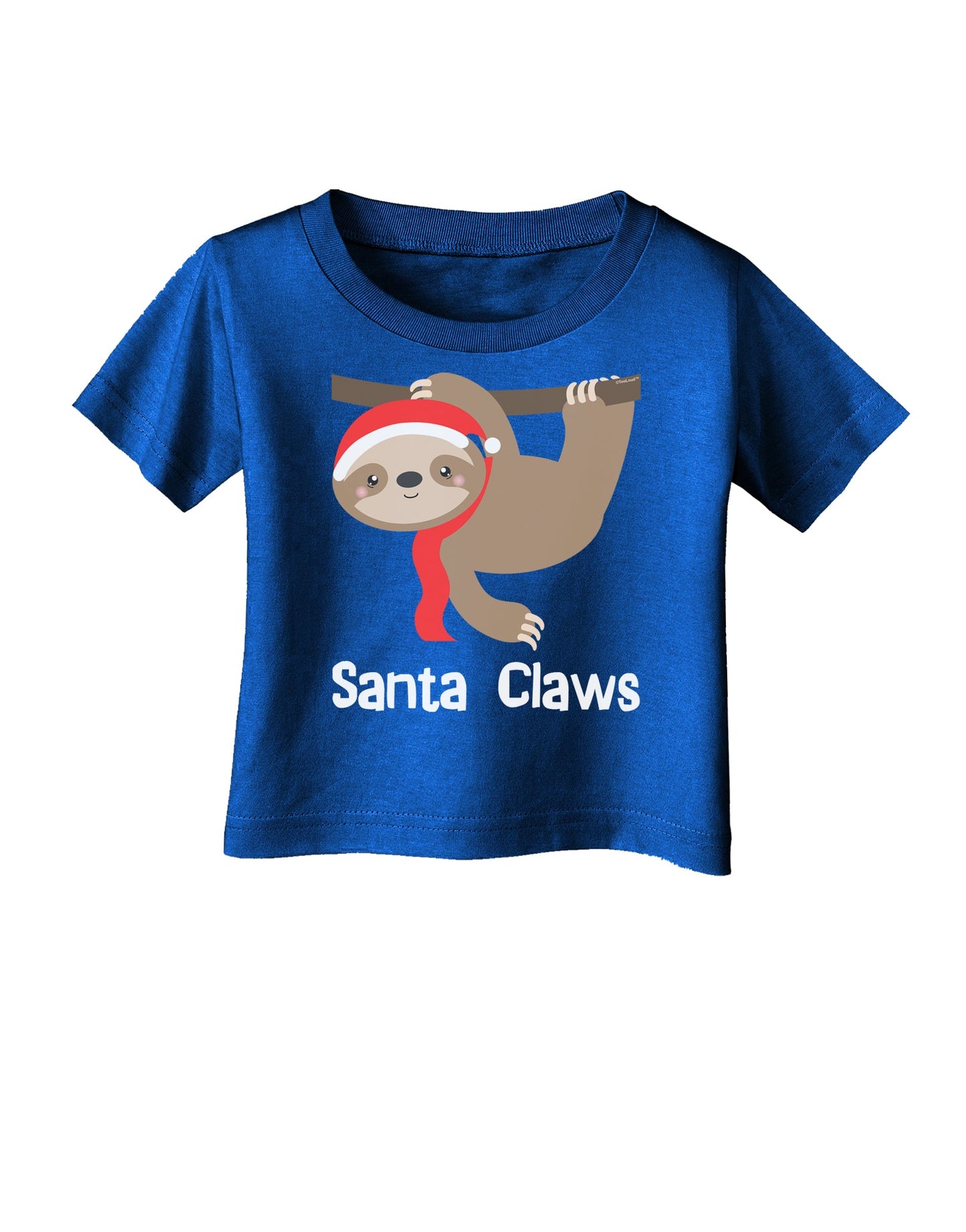 Cute Christmas Sloth - Santa Claws Infant T-Shirt Dark by TooLoud-Infant T-Shirt-TooLoud-Red-06-Months-Davson Sales