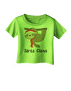 Cute Christmas Sloth - Santa Claws Infant T-Shirt by TooLoud-Infant T-Shirt-TooLoud-Lime-Green-06-Months-Davson Sales