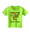 Cute Christmas Sloth - Santa Claws Toddler T-Shirt by TooLoud-Toddler T-Shirt-TooLoud-Lime-Green-2T-Davson Sales