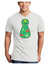 Cute Christmas Tree Matryoshka Nesting Doll Adult V-Neck T-shirt-Mens V-Neck T-Shirt-TooLoud-White-Small-Davson Sales