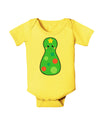 Cute Christmas Tree Matryoshka Nesting Doll Baby Romper Bodysuit-Baby Romper-TooLoud-Yellow-06-Months-Davson Sales