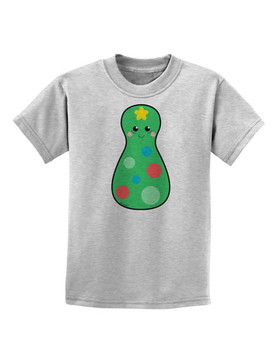 Cute Christmas Tree Matryoshka Nesting Doll Childrens T-Shirt-Childrens T-Shirt-TooLoud-AshGray-X-Small-Davson Sales