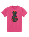 Cute Christmas Tree Matryoshka Nesting Doll Childrens T-Shirt-Childrens T-Shirt-TooLoud-Sangria-X-Small-Davson Sales