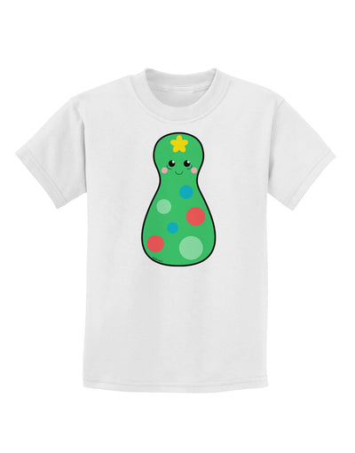 Cute Christmas Tree Matryoshka Nesting Doll Childrens T-Shirt-Childrens T-Shirt-TooLoud-White-X-Small-Davson Sales